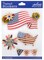 Jolee's Boutique Themed Stickers - Dimensional American Flag, 4pcs